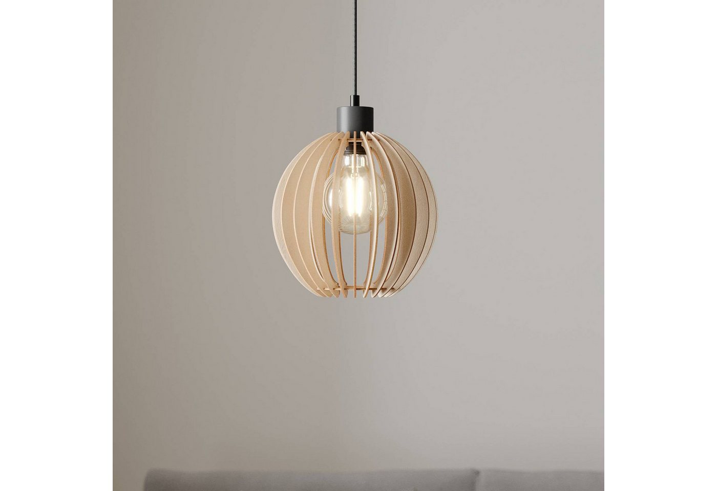 Envostar Hängeleuchte Clay, Holz IP20, 1 x 15 W LED Bild 4