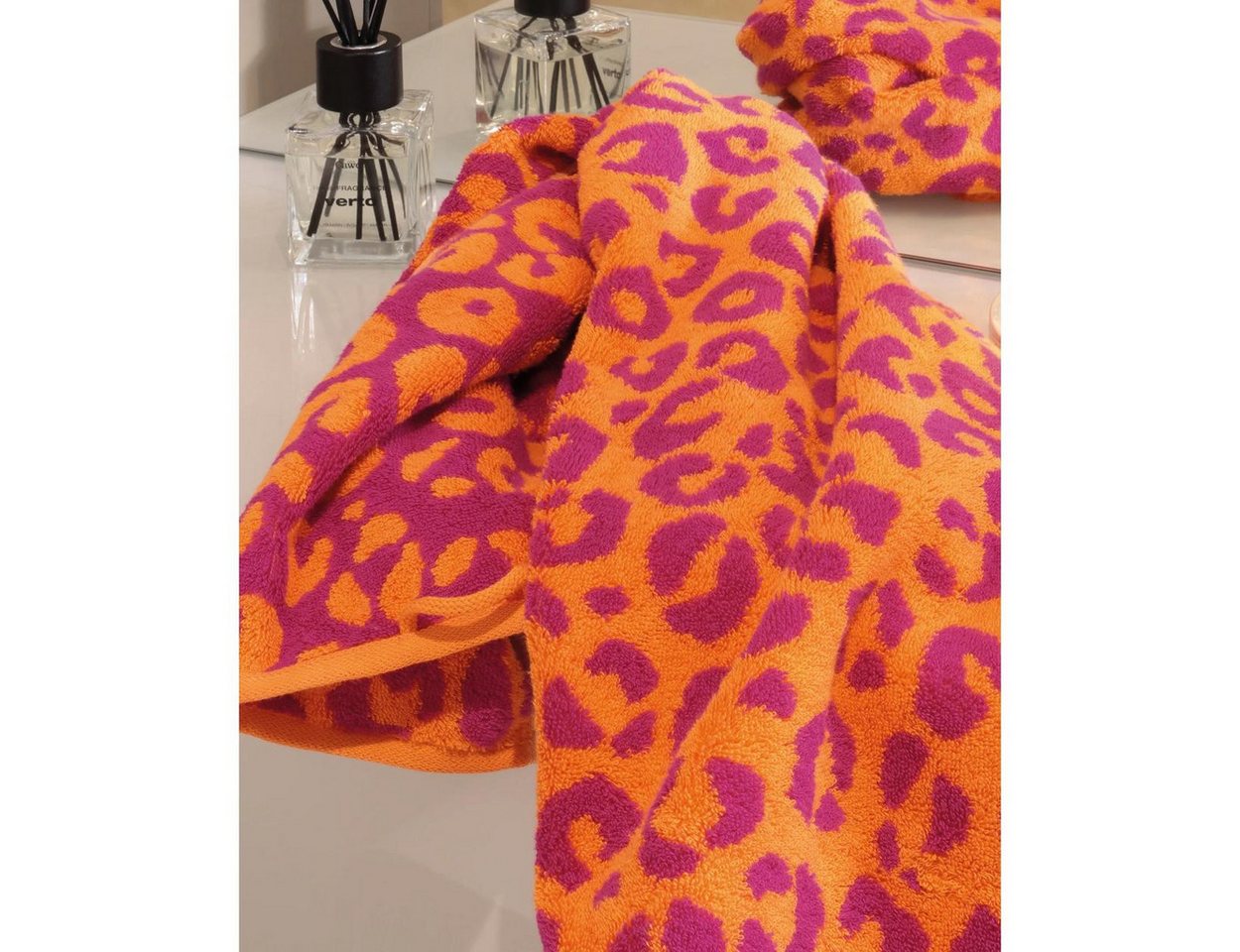 Cawö Badetücher Duschtuch Two-Tone Leo Pink (80x150 cm) Bild 3