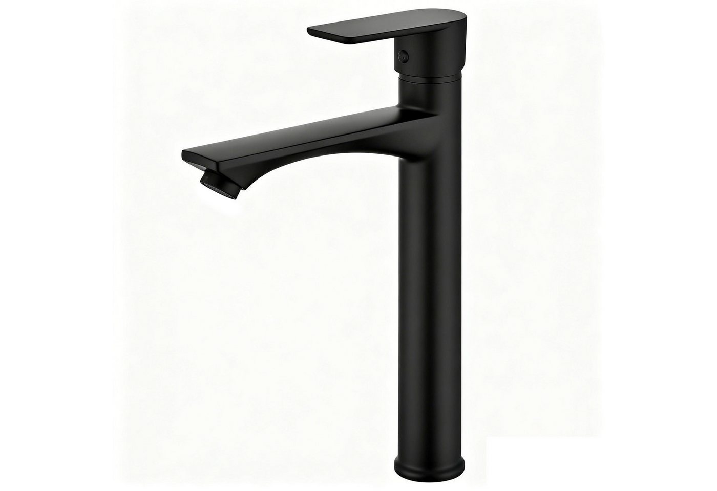 HOMELODY Waschtischarmatur Einhebelmischer Bad Wasserhahn Mischbatterie Armatur Waschbecken (Set) Keramikkartusche, Perlator, 3/8 Anschluss, einfache Montage, Schwarz