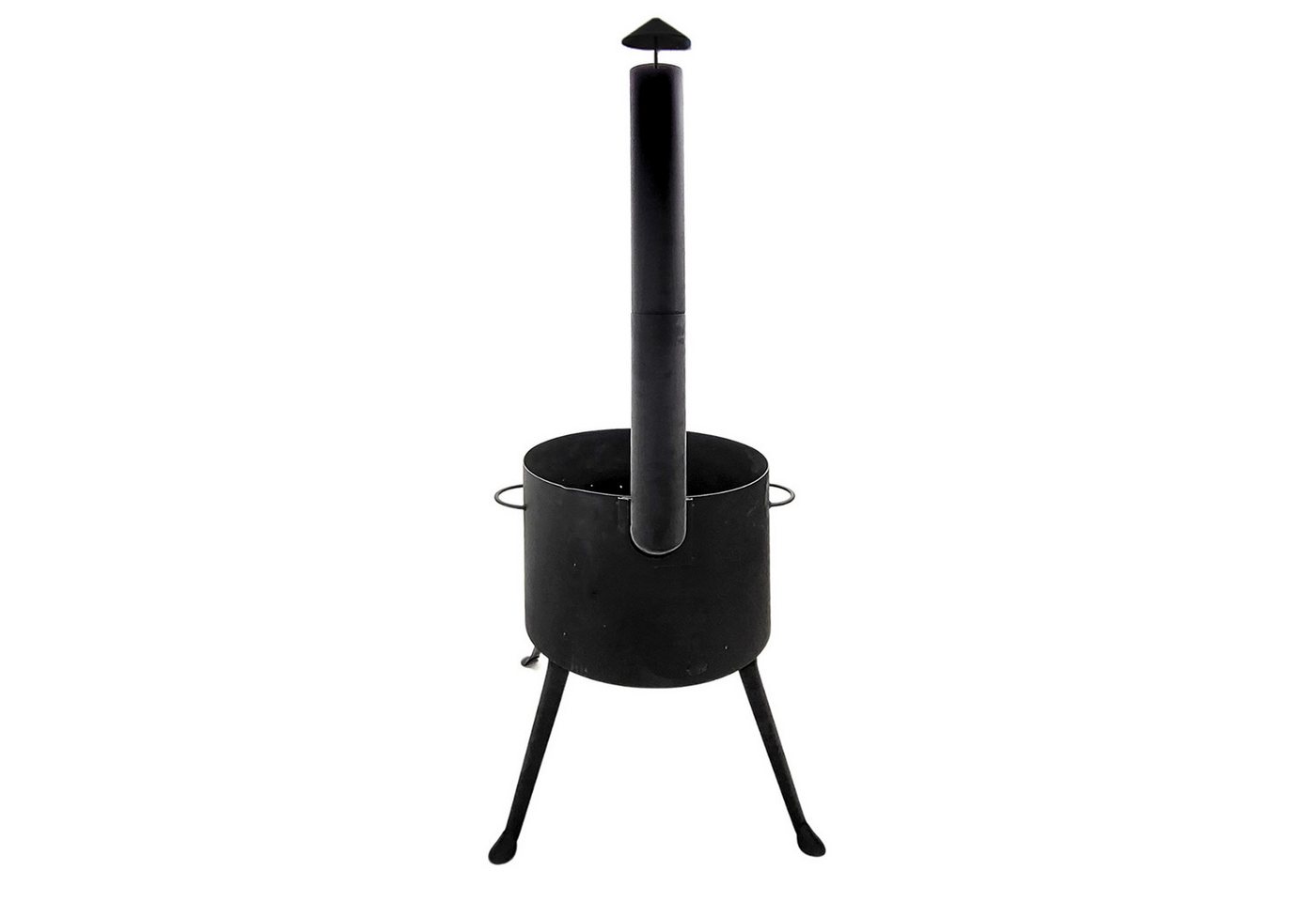 Olymp Handels GmbH Holzkohlegrill Utschak Ø40 cm für Kazan 12L mit Schornstein und Schüreisen