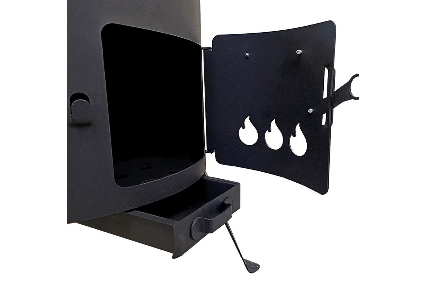 Olymp Handels GmbH Holzkohlegrill Utschak Ø40 cm für Kazan 12L mit Schornstein und Schüreisen Bild 2