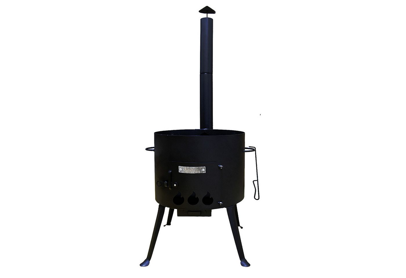 Olymp Handels GmbH Holzkohlegrill Utschak Ø40 cm für Kazan 12L mit Schornstein und Schüreisen Bild 3