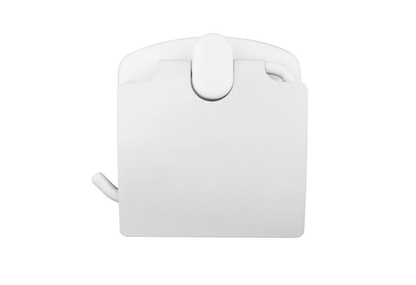 ABJ Toilettenpapierhalter mit Klappe Höhe 13 cm Breite 11,5 cm, Montage an der Wand