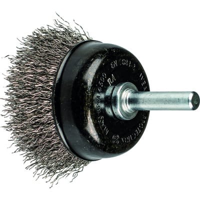 PFERD 43740163 - Topfbürste ungezopft TBU Ø50mm Schaft-Ø 6 mm Edelstahl-Draht-Ø 0