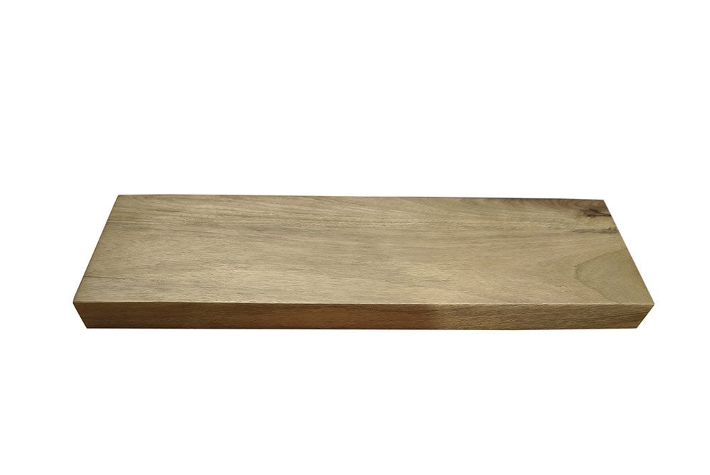 riess-ambiente Wandregal PURE 60cm beige – Mango-Massivholz, Holzmaserung, Steckregal, Einzelartikel 1-tlg., Schweberegal für Bücher & Deko – ideal für Wohn- oder Schlafräume Bild 2