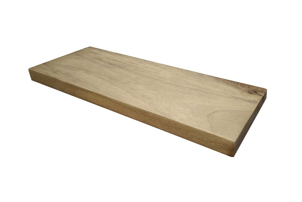 riess-ambiente Wandregal PURE 60cm beige – Mango-Massivholz, Holzmaserung, Steckregal, Einzelartikel 1-tlg., Schweberegal für Bücher & Deko – ideal für Wohn- oder Schlafräume Bild 3