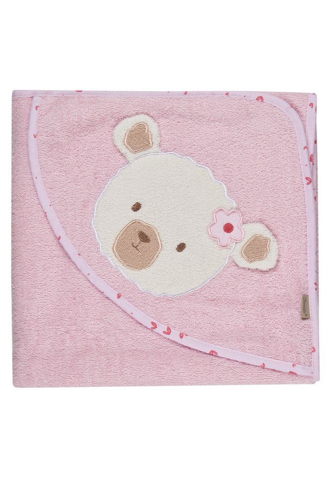 Sterntaler® Badetuch Motiv-Kapuzenbadetuch BÄR Betty, Frottee (1-St), Kapuzenbadetuch 100x100cm, aus weichemFrottee, mit süßer Applikation Bild 5
