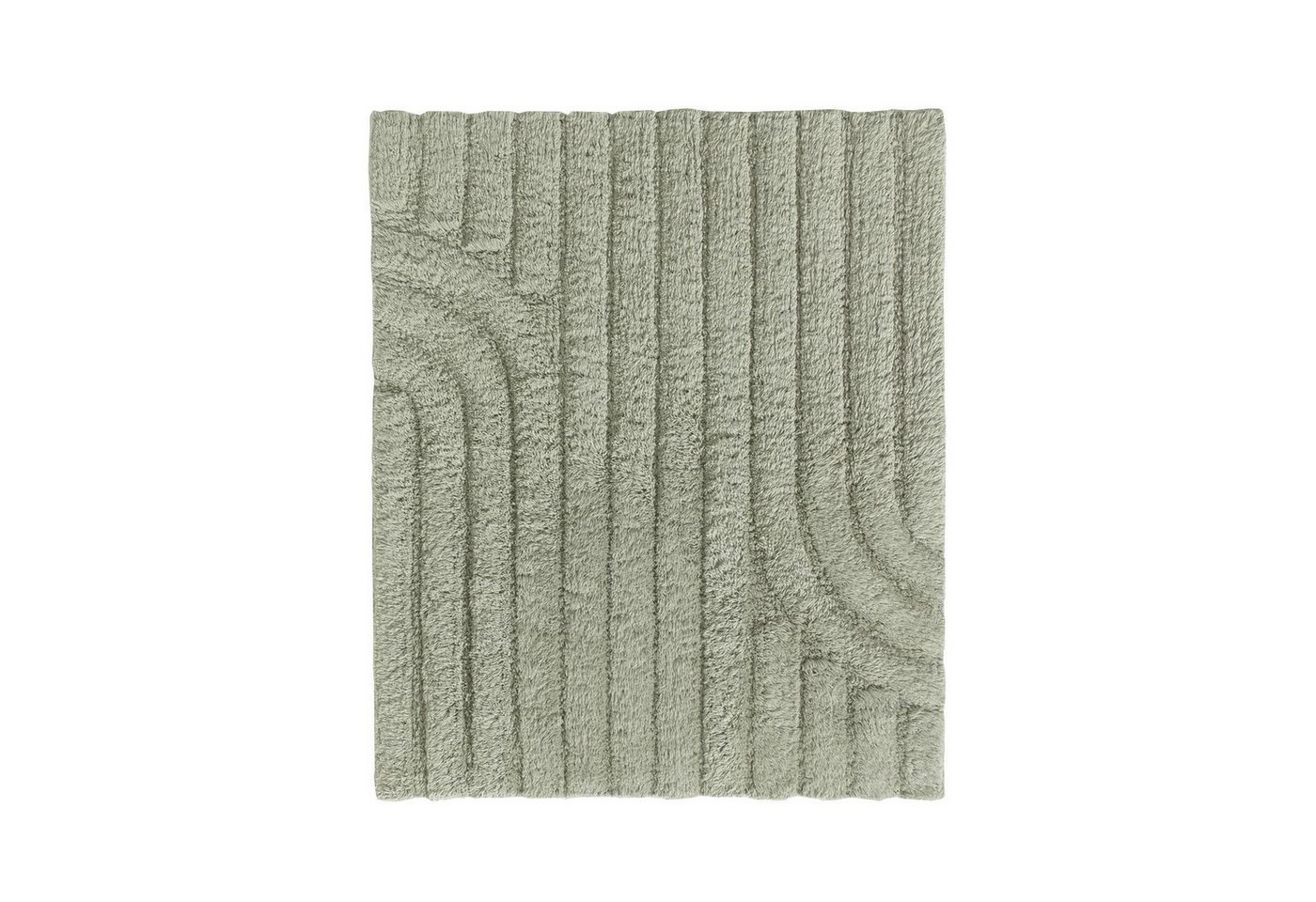 casa NOVA Badematte MINORI, Salbeigrün, Baumwolle, rechteckig, waschbar bis 40 °C, L 60 x B 50 cm Bild 2