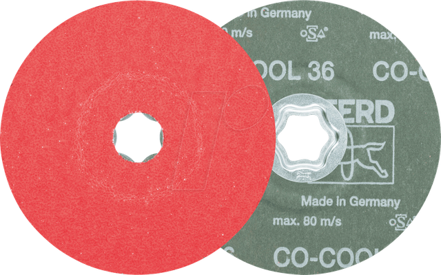 PFERD 44498020 - COMBICLICK Keramikkorn Fiberscheibe Ø 125 mm
