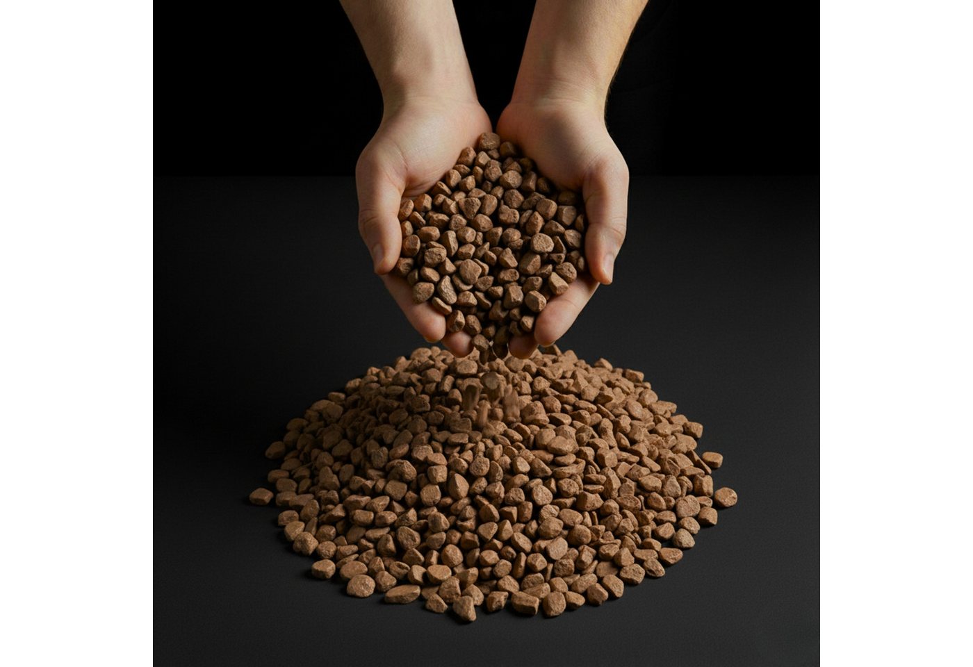 matches21 HOME & HOBBY Deko-Granulate Deko-Steine 5 KG schwarz Ø 5-8 mm Vasen Glas-Füllung Streudeko, (1 St), Farbiges Deko-Granulat als bunte Tischdeko Hochzeitsdeko