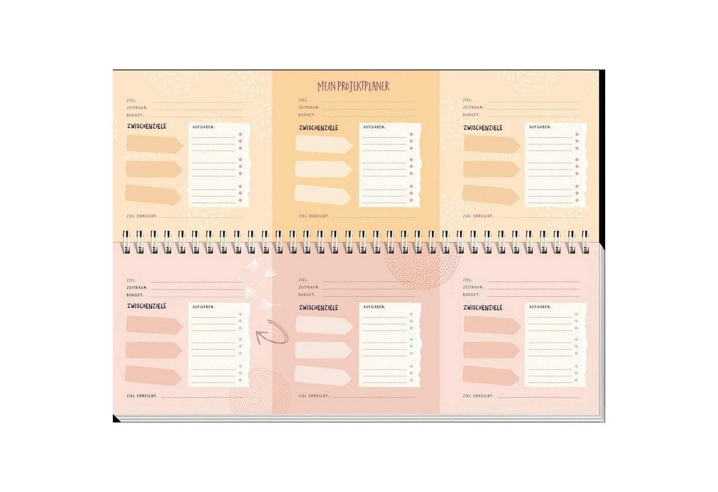 groh Verlag Jahresplaner Tischkalender 2027 quer: Einatmen. Ausatmen. Sein. Bild 3