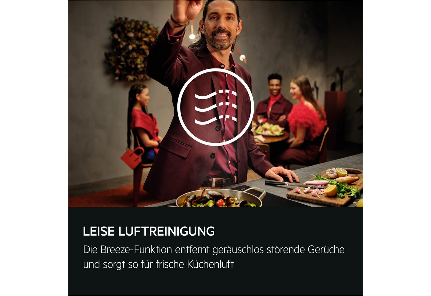 AEG Kopffreihaube GV77D91 Serie 7000 mit Hob²Hood-Funktion, extra leise, mit Breeze-Funktion Bild 5