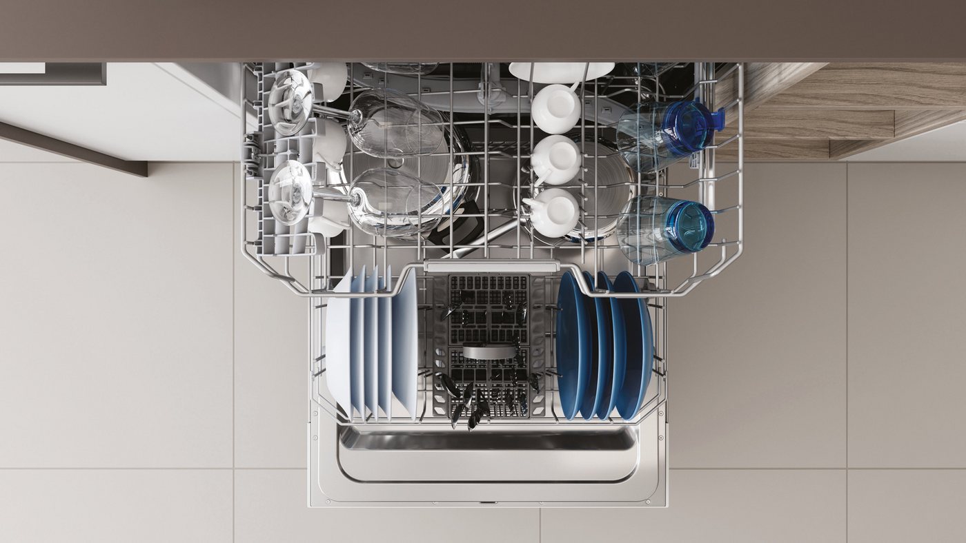 Privileg teilintegrierbarer Geschirrspüler P0B ECO 2D541 S, 14 Maßgedecke, Automatisches Türöffnungssystem mit Auto Door