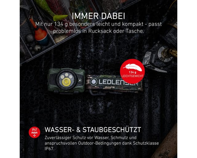 Ledlenser Stirnlampe Stirnlampe HF7R RGB