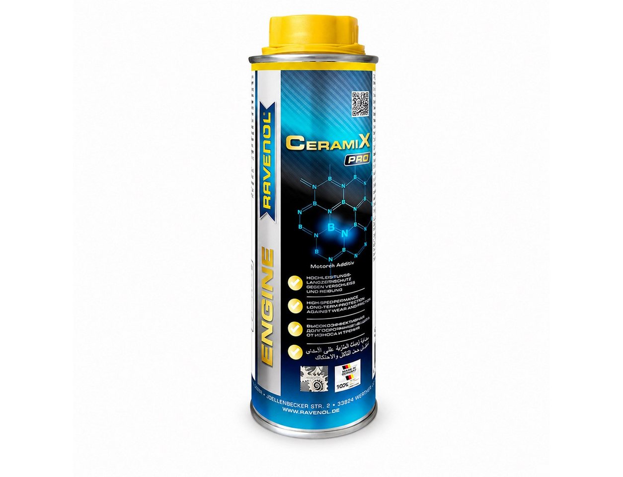 Ravenol Öl-Additiv CeramiX-Pro 300 ml Keramik Motoröladditiv mit hBN Verschleißschutz, 0,3 l, Keramik-Motoröladditiv mit hBN für Reibungs- & Verschleißschutz Bild 3