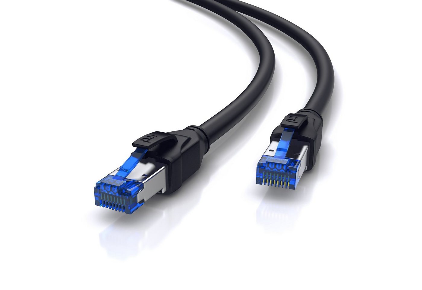 Primewire CAT 8 Patchkabel Gigabit Ethernet Netzwerkkabel LAN-Kabel, CAT.8, RJ-45 (Ethernet) (2500 cm), Patchkabel CAT 8 Gigabit Ethernet 40 Gbit/s S/FTP Netzwerkkabel - 25m Bild 4