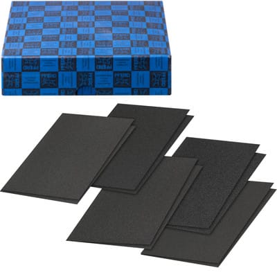 PFERD 45098041 - Gewebe Schleifbogen Set, 10-tlg, Korund 230x280mm, A40,80,100,12