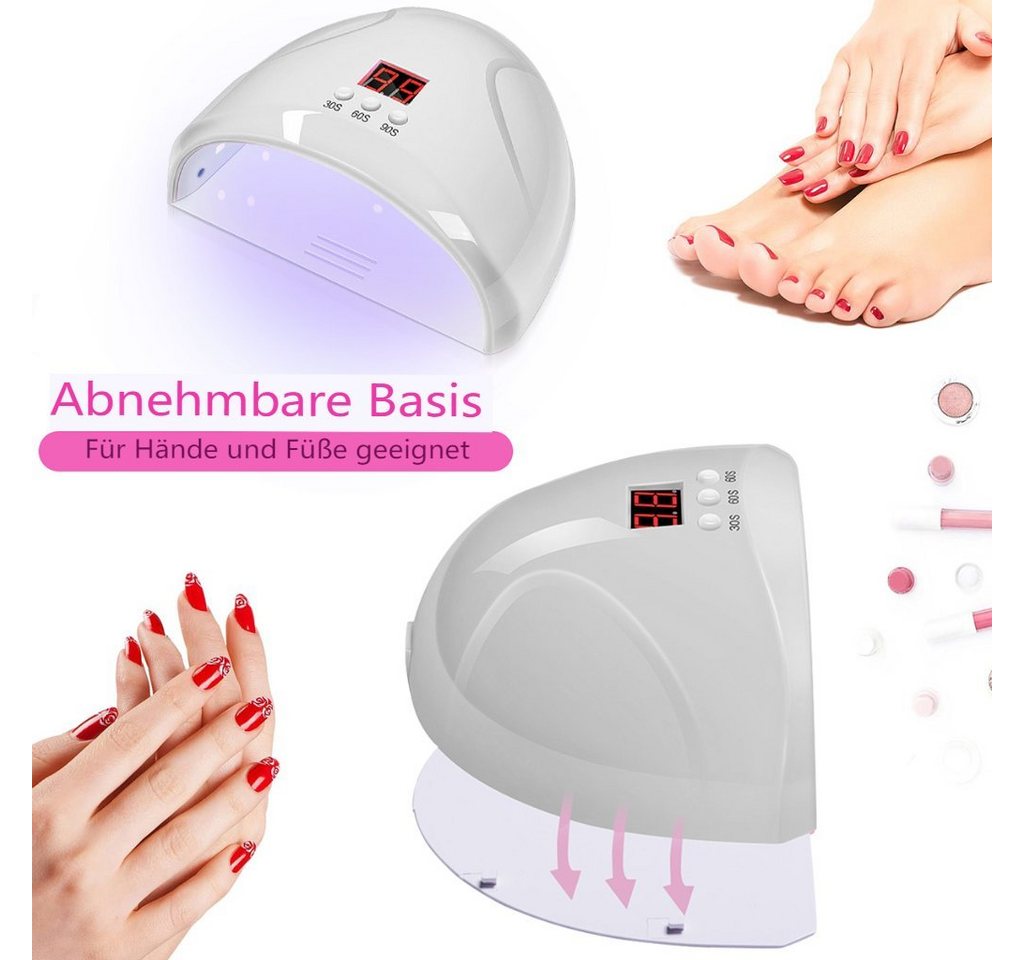Insma Lichthärtungsgerät, 200W LED UV Nagel Lampe Nageltrockner mit 3 Timer Bild 2