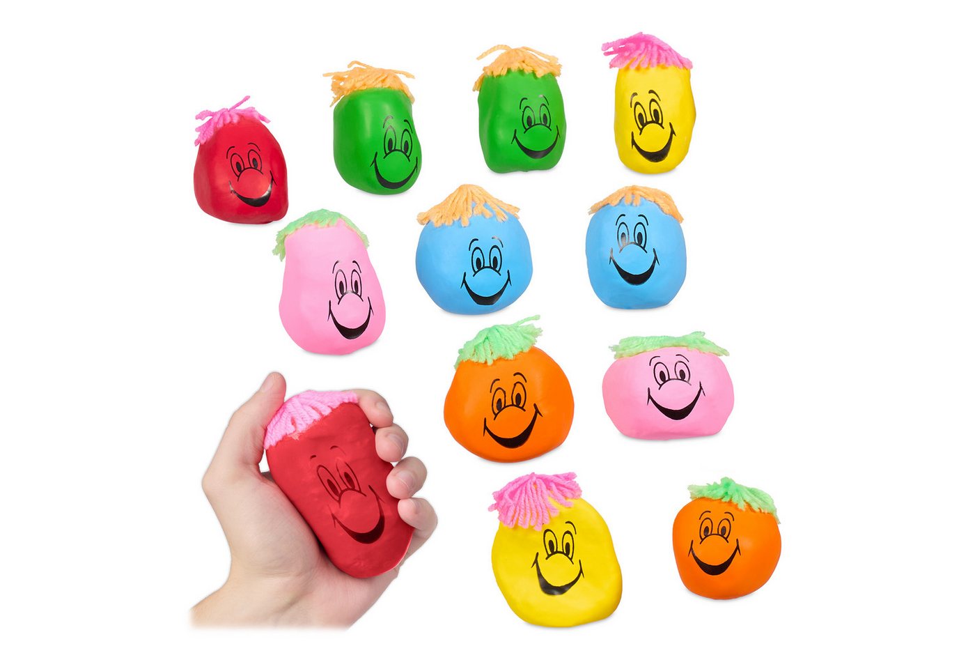 relaxdays Physioball 24x Stressbälle 8 cm