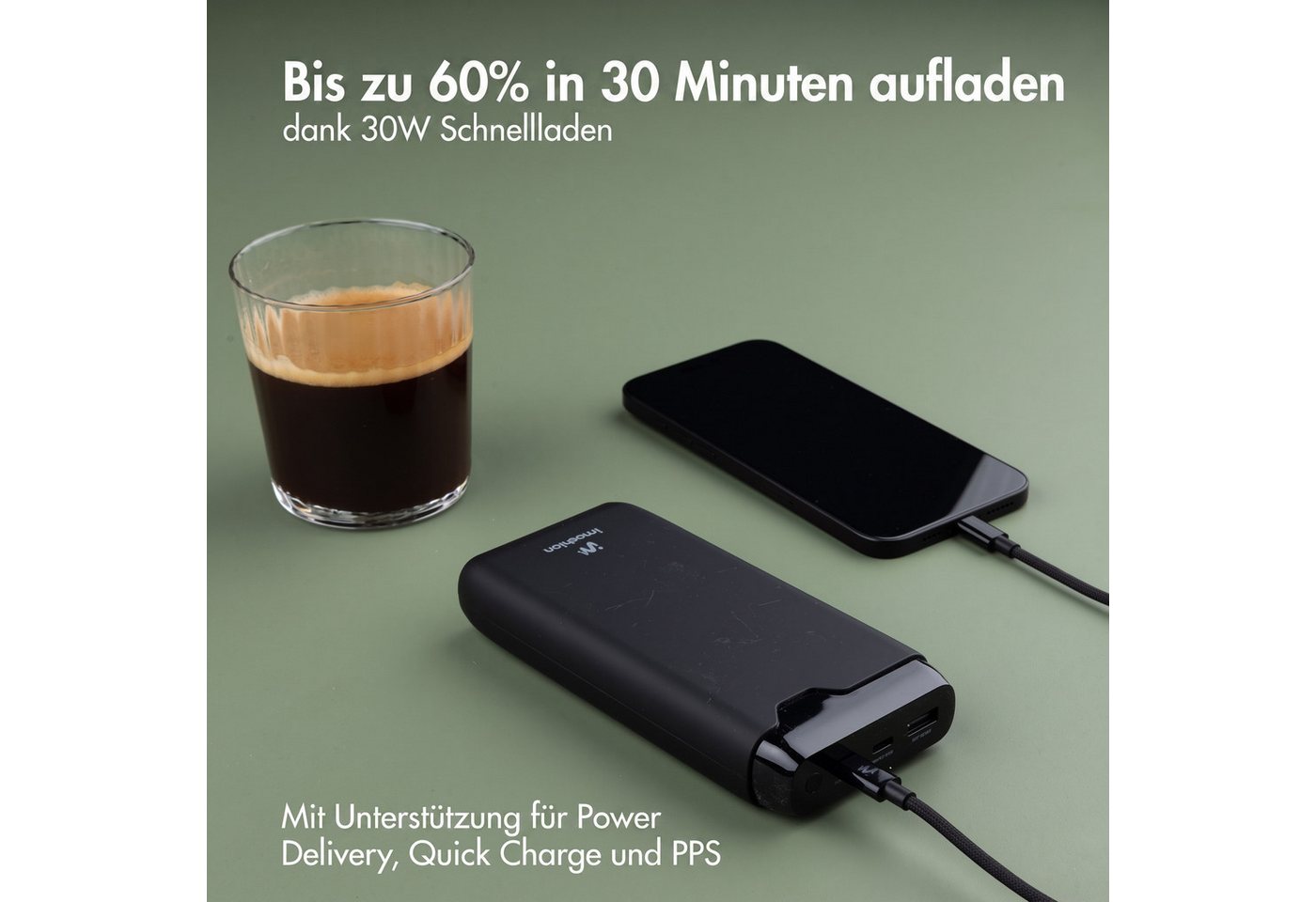 imoshion imoshion Powerbank - 27.000 mAh - Schnelles Aufladen und Power Deliver Powerbank (1 St) Bild 4