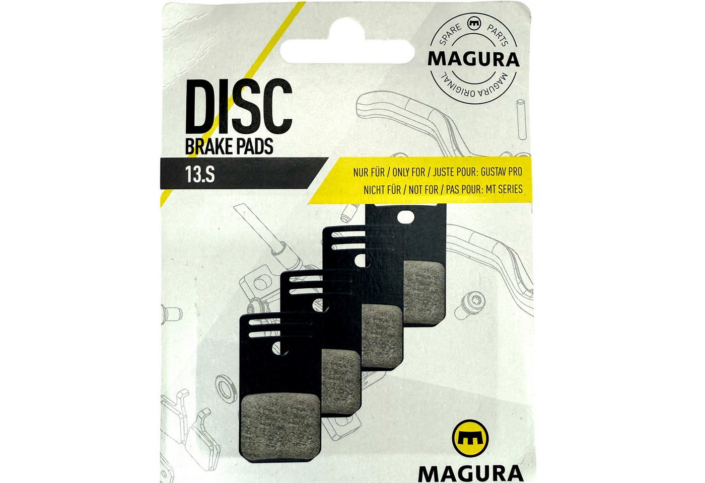 Magura Scheibenbremse Magura Gustav Pro Clara Elite Scheibenbremsen Bremsbeläge 13.S Sport