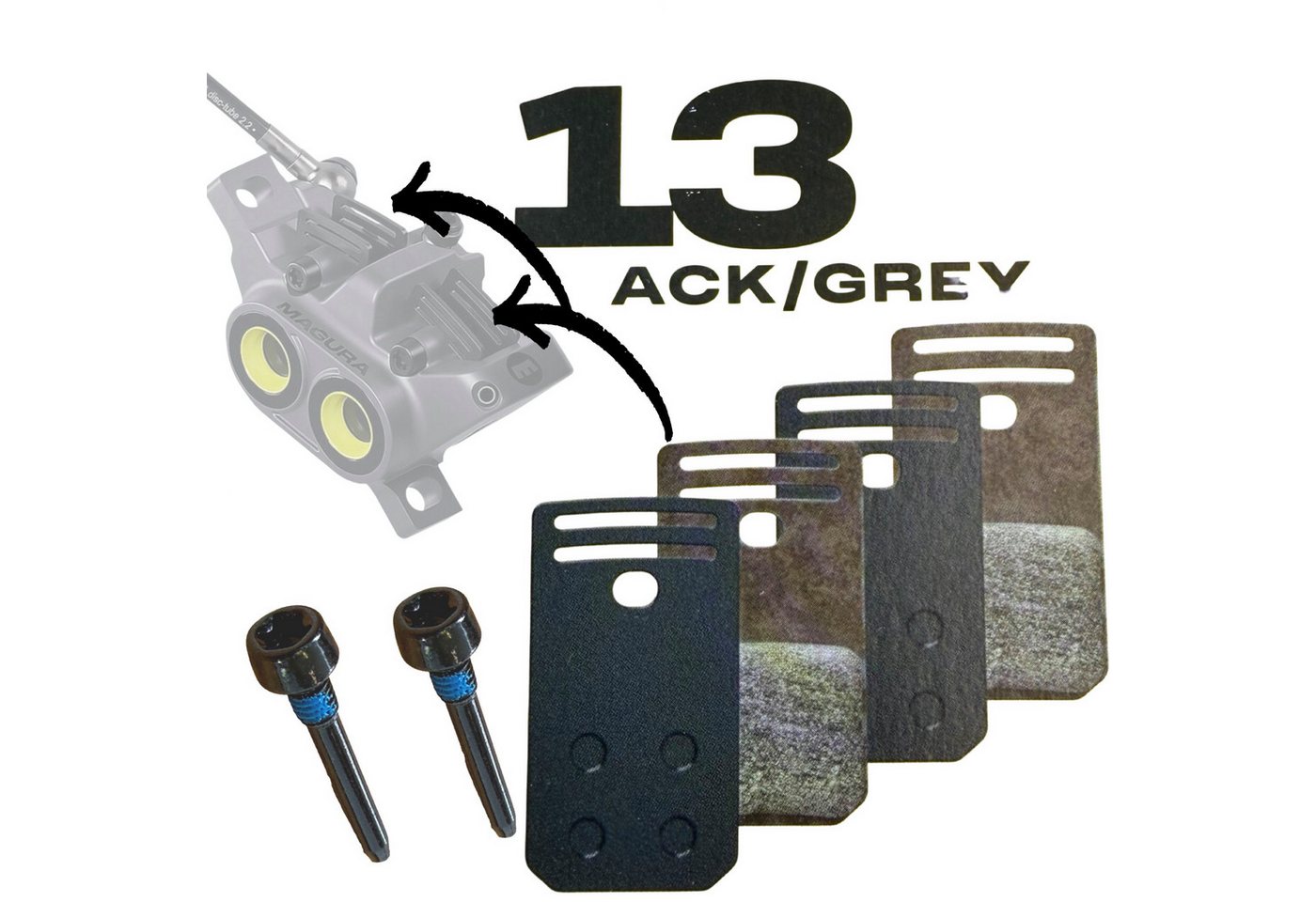 Magura Scheibenbremse Magura Gustav Pro Clara Elite Scheibenbremsen Bremsbeläge 13.S Sport Bild 2