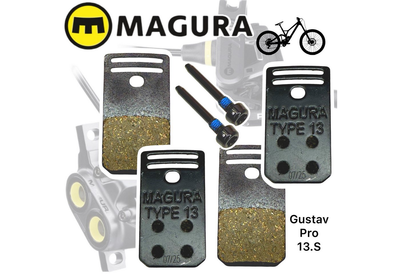 Magura Scheibenbremse Magura Gustav Pro Clara Elite Scheibenbremsen Bremsbeläge 13.S Sport Bild 4
