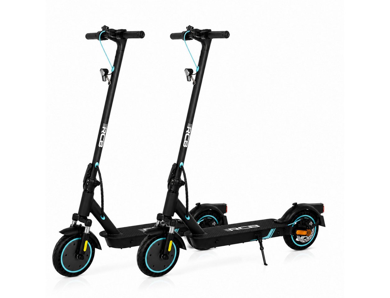 RCB E-Scooter mit Straßenzulassung (ABE), 8.5 Zoll Elektroroller, Max 35Km, mit APP, 7,8AH, 20Km/h, 400W Motor, 15KG Gewicht, Zwei Stoßdämpfer Bild 5