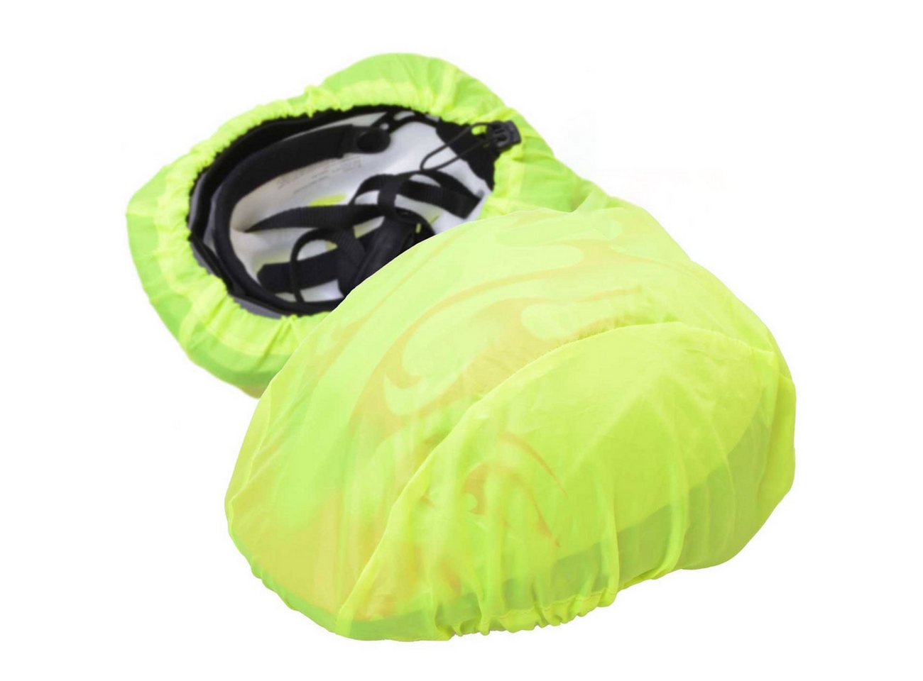 Diedrich Filmer GmbH Fahrradhelmüberzug Helm-Regenschutz Velo neongelb: wasserdicht, windfest & leicht, Schützt vor Wind und Wetter