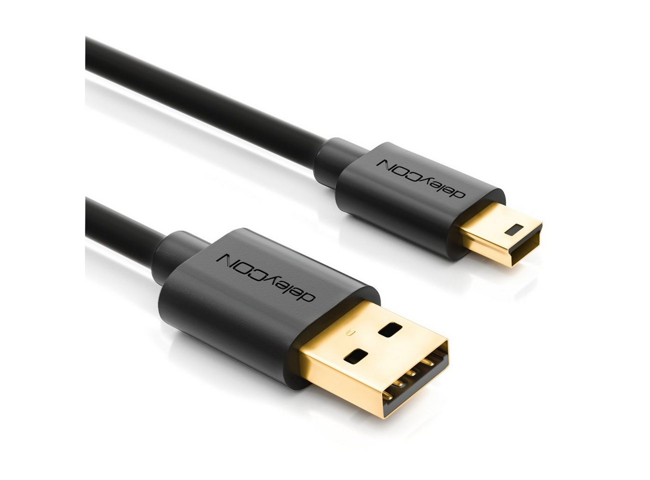 deleyCON deleyCON 1,5m Mini USB 2.0 Datenkabel - USB A-Stecker zu Mini USB-Kabel Bild 3