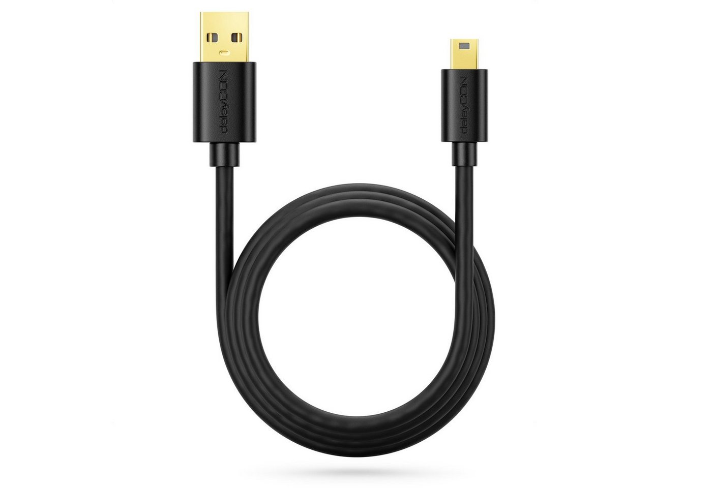 deleyCON deleyCON 1,5m Mini USB 2.0 Datenkabel - USB A-Stecker zu Mini USB-Kabel Bild 5