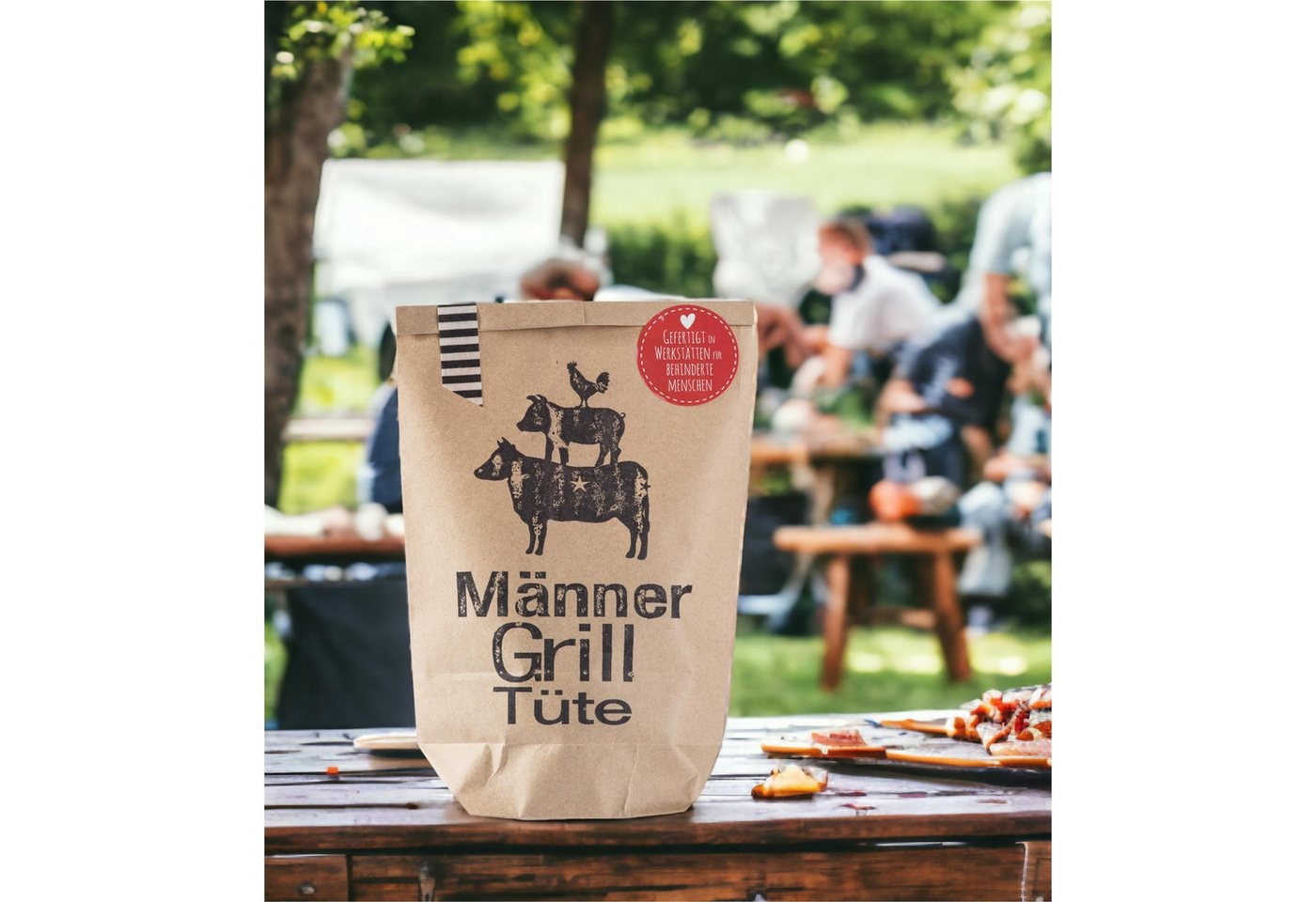 Wunderle Wundertüte Männer Grill Wundertüte für perfekte Grillabende, Mitbringsel, Geschenk, Geschenkidee zum Grillen Essen, für Männer