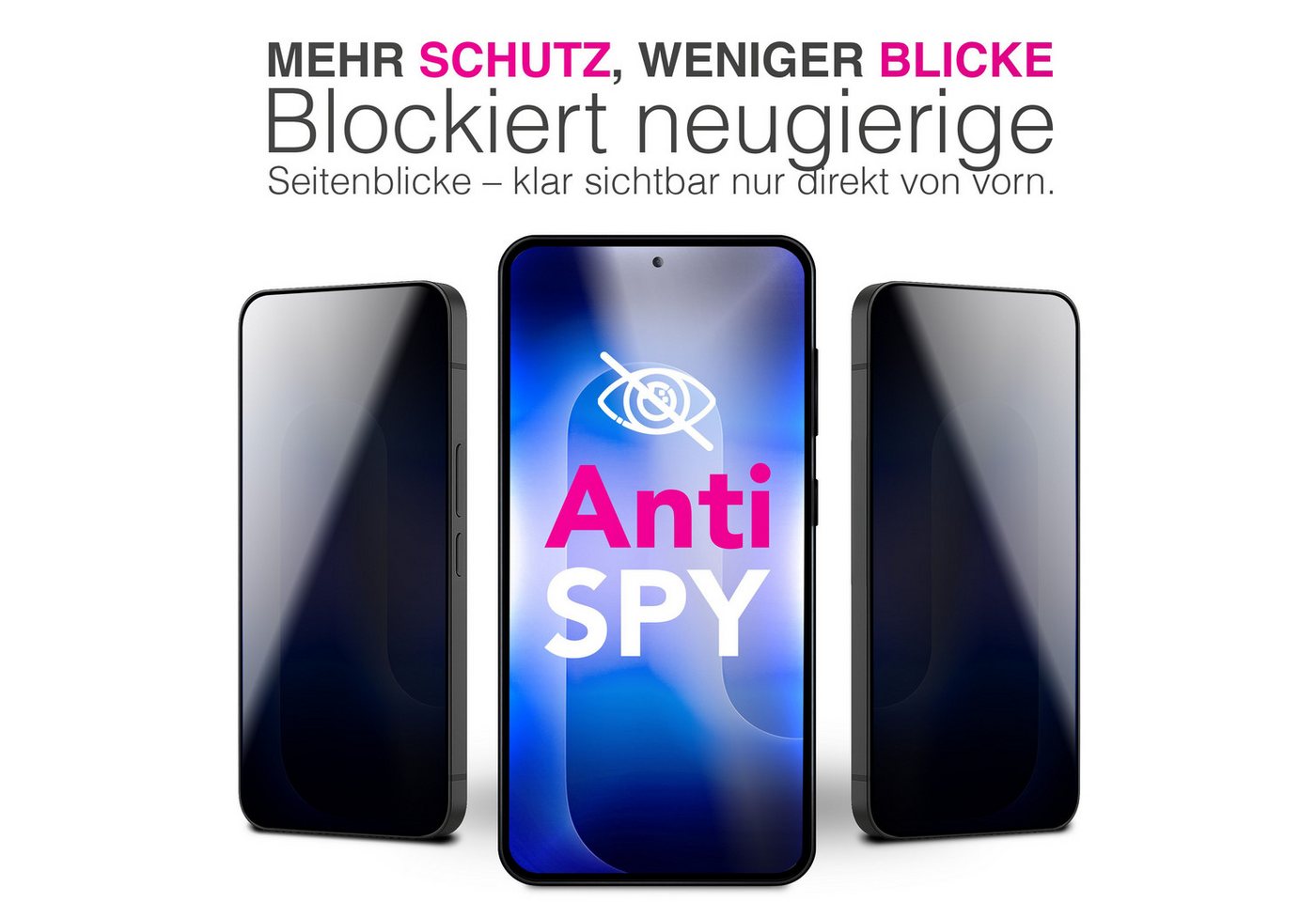 Nalia Schutzfolie Samsung Galaxy S26, ANTISPYX Displayschutz - Blickschutz, Full-Screen & 9H Hartglas Bild 2