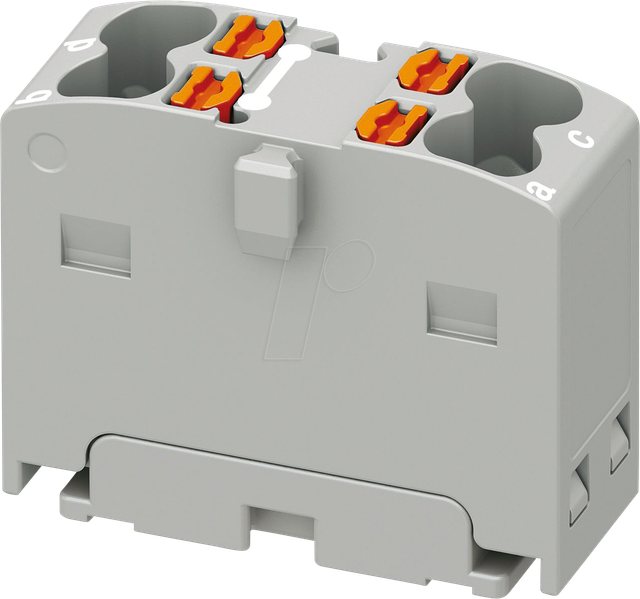PHOE 1046608 - Verteilerblock PTFIX, 4x1,5, grau