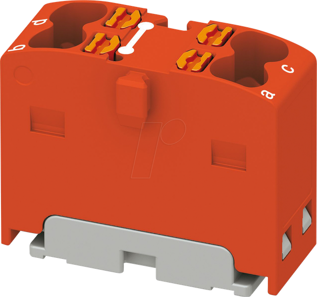 PHOE 1046611 - Verteilerblock PTFIX, 4x1,5, rot