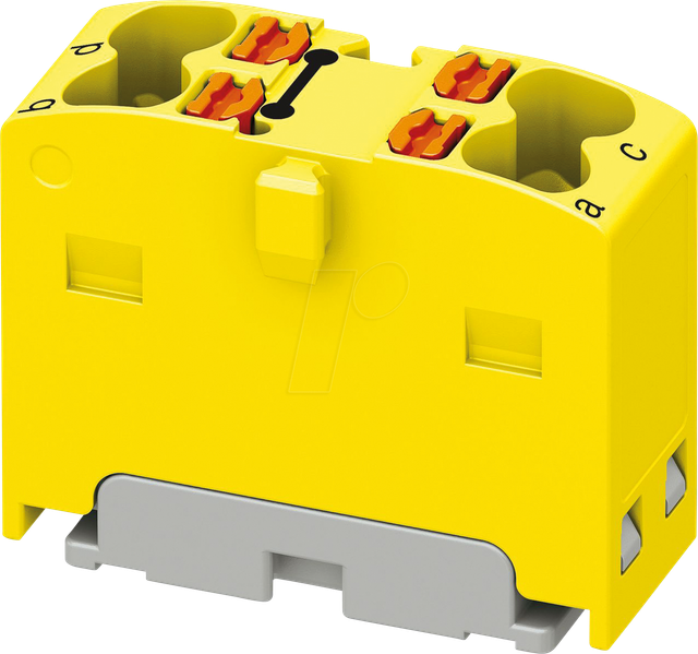 PHOE 1046612 - Verteilerblock PTFIX, 4x1,5, gelb