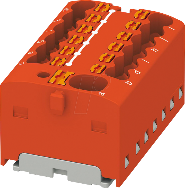 PHOE 1046963 - Verteilerblock PTFIX, 4/12x1,5, rot