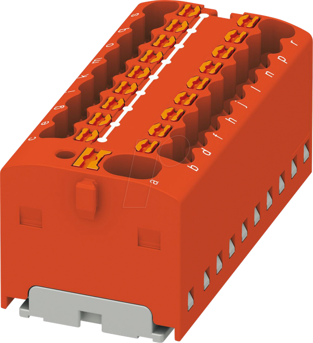 PHOE 1047420 - Verteilerblock PTFIX, 4/18x1,5, rot