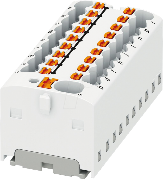 PHOE 1047425 - Verteilerblock PTFIX, 4/18x1,5, weiß