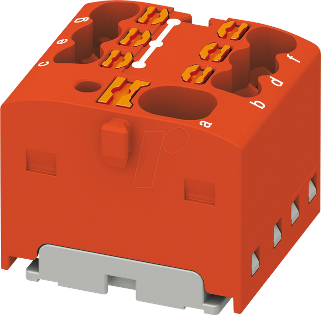 PHOE 1047468 - Verteilerblock PTFIX, 4/6x1,5, rot