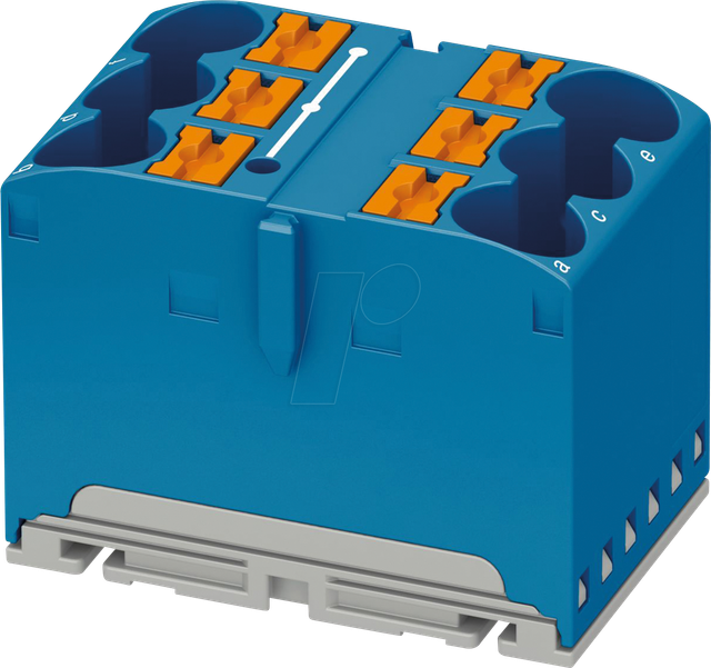 PHOE 1082388 - Verteilerblock PTFIX, 6X10/S, blau