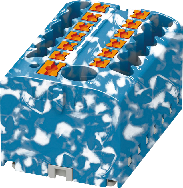 PHOE 1091672 - Verteilerblock PTFIX, 12x2,5, blau/weiß