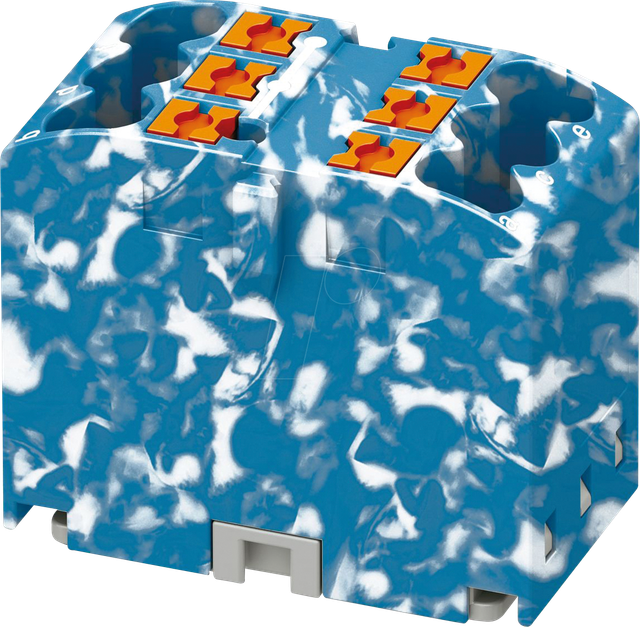 PHOE 1091675 - Verteilerblock PTFIX, 6X2,5, , blauweiß