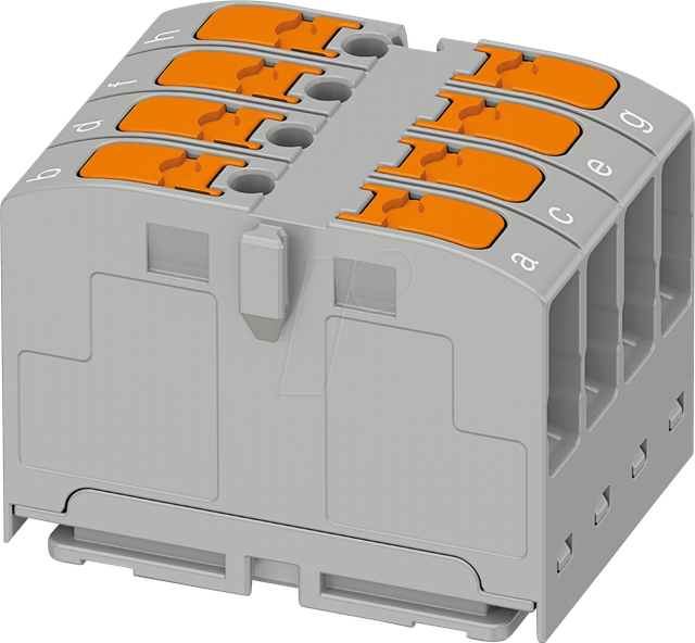PHOE 1300610 - Verteilerblock - PTVFIX 2,5/4 grau