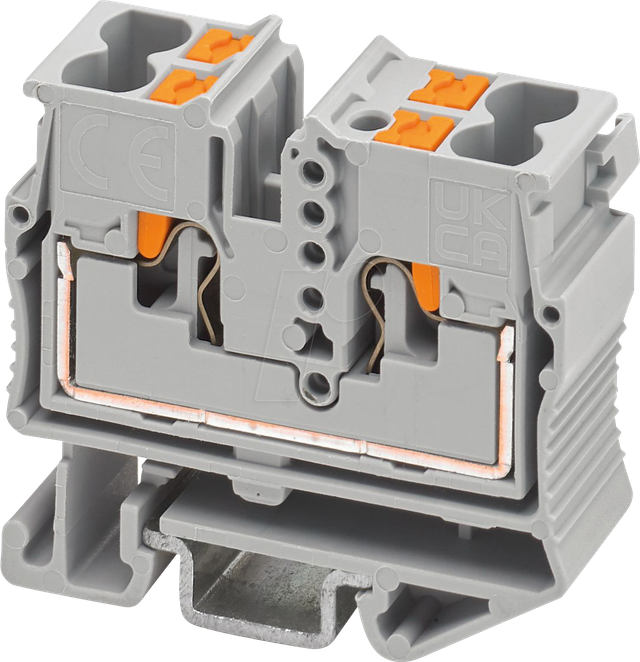 PHOE 1429436 - Miniklemmblock, grau