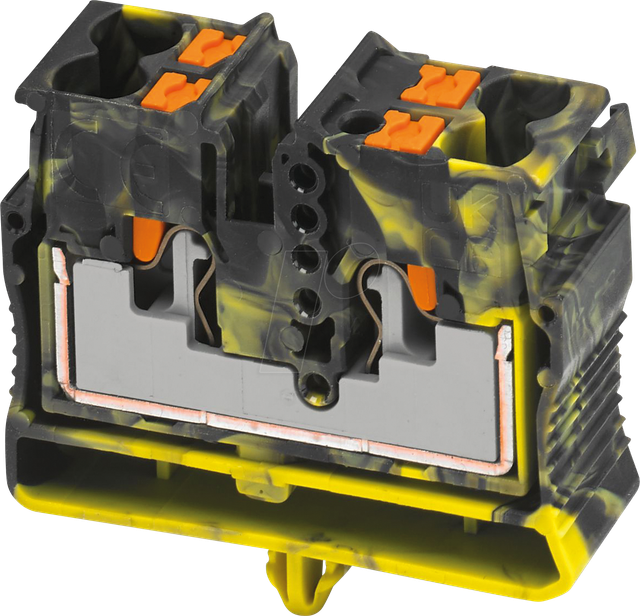 PHOE 1429443 - Miniklemmblock, gelb-schwarz