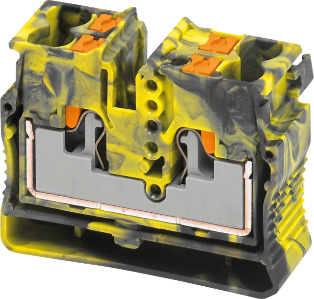 PHOE 1429432 - Miniklemmblock, gelb-schwarz