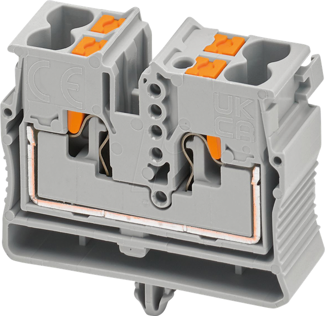 PHOE 1429441 - Miniklemmblock, grau