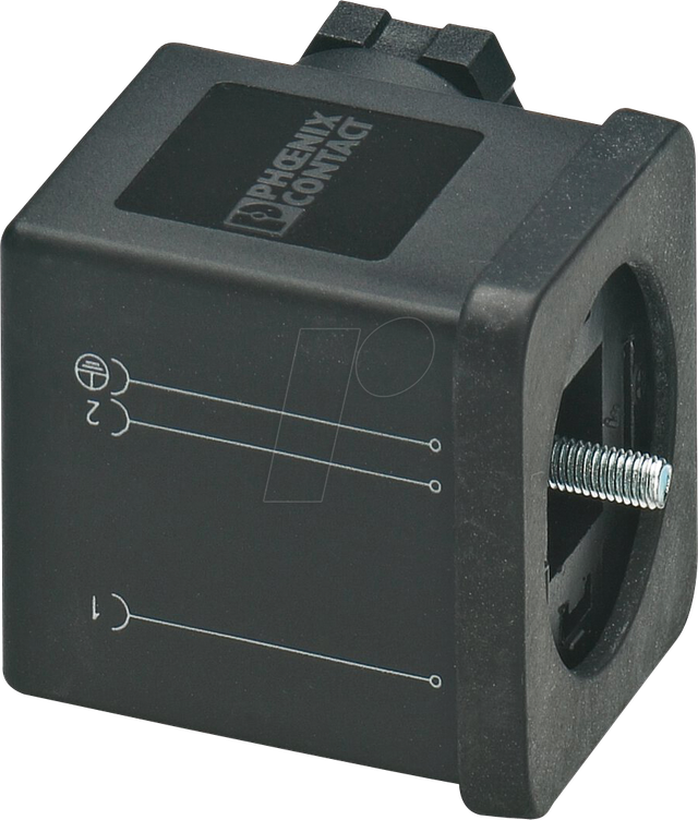 PHOE 1452123 - Ventilstecker, 3-pol, Gewindeart Kopf A, 230 V