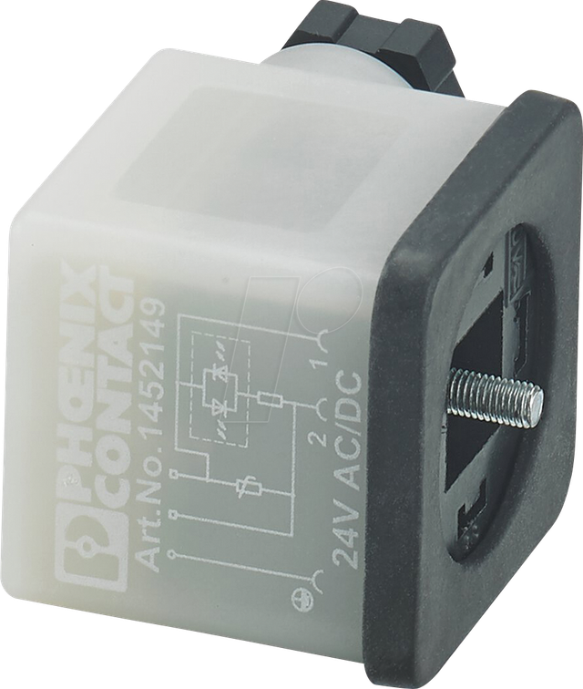PHOE 1452149 - Ventilstecker, 3-pol, Gewindeart Kopf A, 24 V